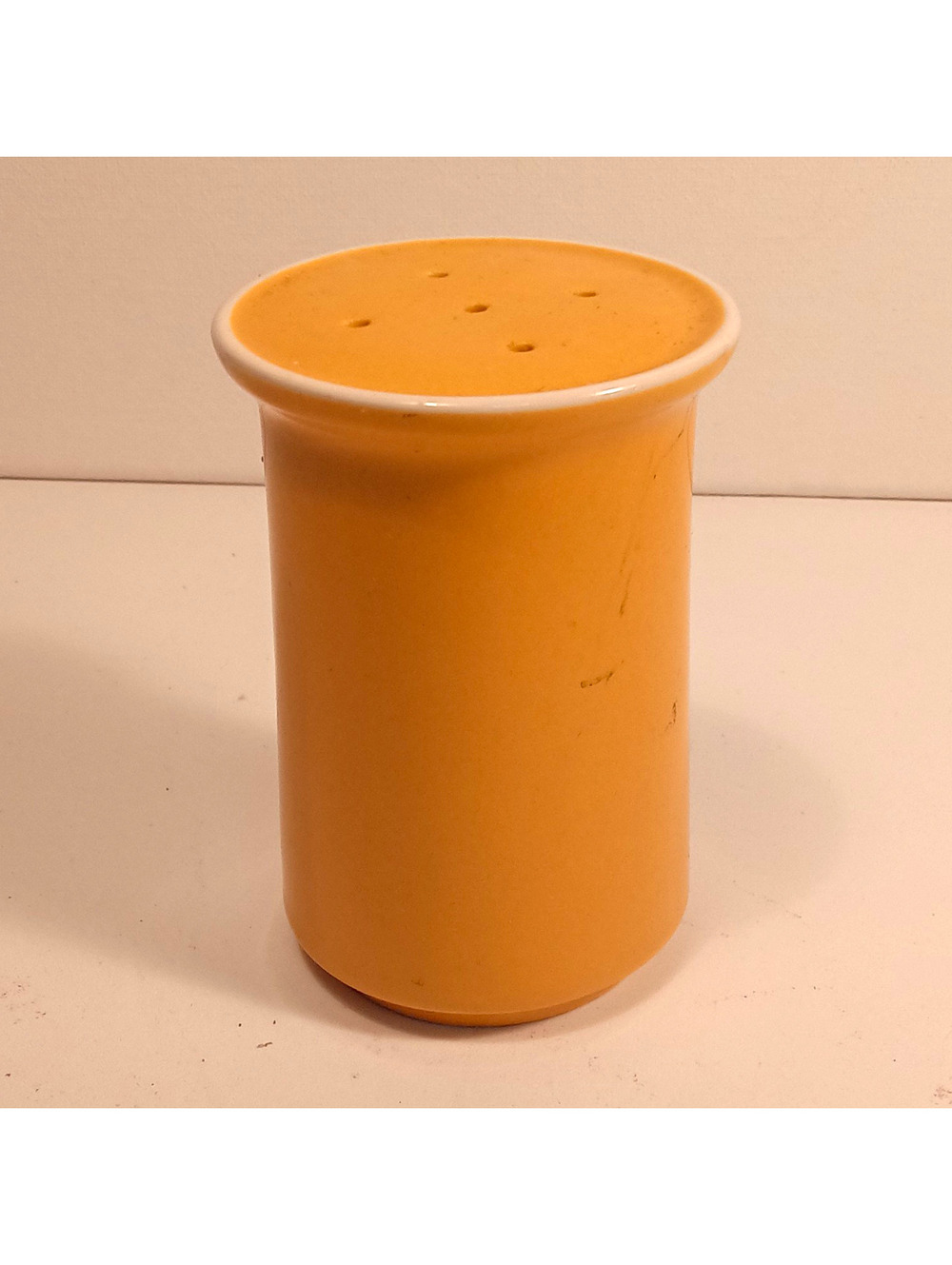 Vintage Mid Century Ceramic Yellow Salt Shaker Glaze Japan MCM